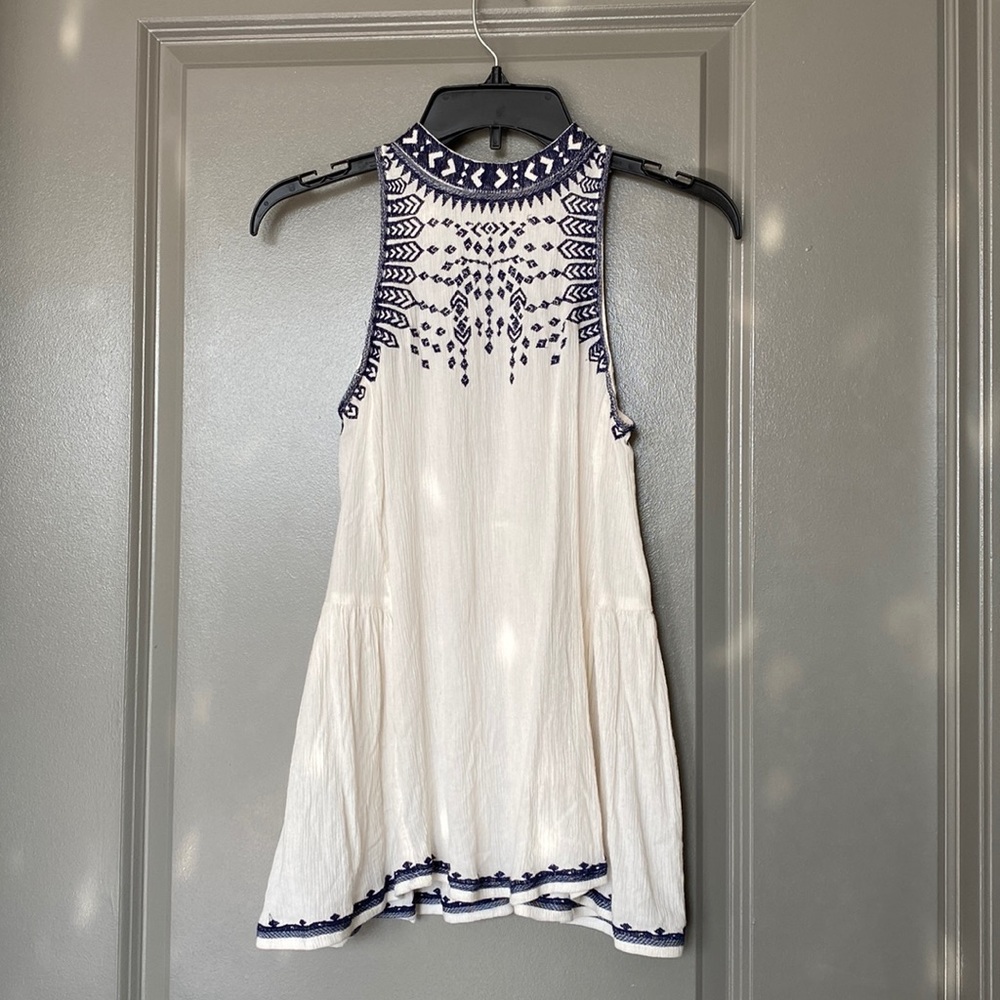 Flowy Embroidered Tank Top